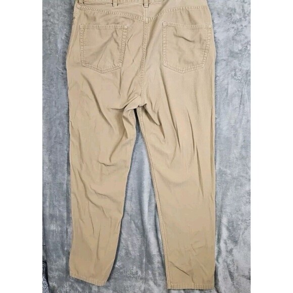 Lands' End Mens Traditional 38 Long 5 Pocket Corduroy Pants beige tapered - Picture 8 of 11